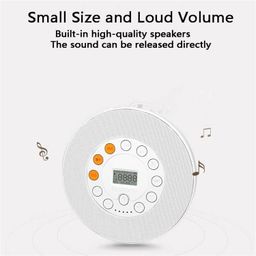 ubervia CD Players - Rechargeable Portable Bluetooth CD Player Compact Music CD Disc Player for CarTravel Home Audio Boombox with Stereo Speaker LCD Display Support CD USB AUX Input Color Blue image 3