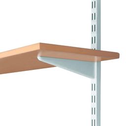 IMPEX Heavy Duty Double Slotted Channel & White Shelf Bracket - Adjustable Multipurpose Shelf mounting Bracket, Knife Shelf Bracket for Home Kitchen Shop (6 INCH) image 3