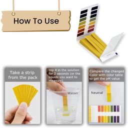 AMPEREUS pH Strips 0-14 | pH Tester Litmus Paper for pH Testing | pH Strips for Water & Soil Testing | Alternative to pH Meter | 80 Indicator Strips image 5