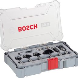 Bosch Professional 6 Pcs Router Bit Set With Trim & Edging Bits, 8Mm Shank Bits, Suitable For Gof 130 Router image 1