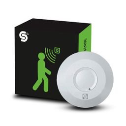 ESYSENSE (ESY-M10):Microwave Ceiling Mount/Radar Sensor Light Switch with LUX Sensor Occupancy Body Motion Detector (Microwave Thin Round Type) image 1