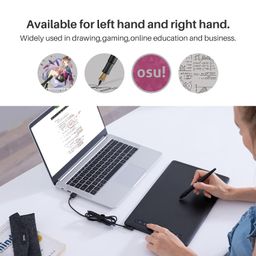 Artisul M0610Pro 10X6Inch Graphics Drawing Tablet With 8192 Levels Battery-Free Stylus,8 Express Keys, Colorful Breathing Light, Compatible With Windows Macos Android Black image 5