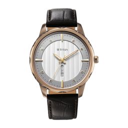 titan Regalia Opulent Analog with Day and Date White Dial Watch for Men-NS1875QL01/NT1875QL01 image 1