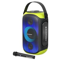 Blaupunkt ATOMIK LYTZ Party Cube I 90W Party Speaker with Bass Boost Equalizer I 9 Aura Light Modes I Wireless Karaoke Mic I Advance Cube Design and Free Tripod with Warranty Registration image 1