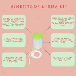Fastro 1500 ML PVC Enema Kit for Home Use , 2 Eye Wash Cup and 1 Neti Pot Lota 500ml for Women and Men Combo Pack with Instruction User Manual image 5