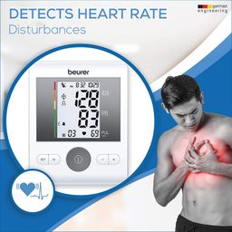 Beurer BM 28 upper arm blood pressure monitor without Adapter | cuff (22-36 cm) | Arrhythmia detection | Automatic switch-off | Risk indicator | White image 5