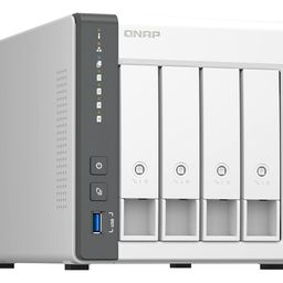 QNAP TS-433-4G 4 Bay NAS with Quad-core Processor, 4 GB DDR4 RAM and 2.5GbE + GbE LAN Network (Diskless) White image 3