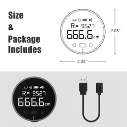 kinetikitch Smart Digital Measuring Tape with LCD Display, Type-C Rechargeable Digital Ruler, High-Precision Length Measuring Tool for Flat & Curved Surfaces, Ideal Gift for Fathers image 3
