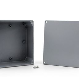 DJC Supply Die Cast Aluminum Alloy IP66 Waterproof Junction, Instrument, Distribution Box, Surface treated for harsh weather & Conditions. (7.5"x6.5"x3.1, 1 PACK) image 1