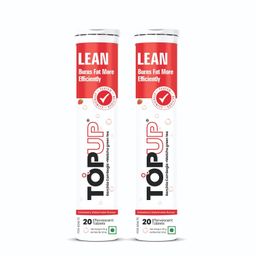 Topup Lean Effervescent Tabs with Garcinia Cambogia Extract | Supports Weight Management, Digestion | Pack of 2 image 1