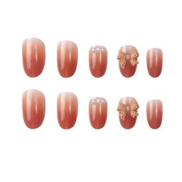Buddy Jelly Trends 24pcs Stick-on Nails set, with Easy Glue Tab application, Nails are Reusable & Unbreakable (D-16) image 3