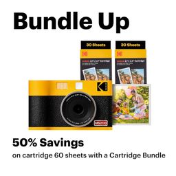 KODAK Mini Shot 2 ERA 4PASS 2-in-1 Instant Camera and Photo Printer (2.1x3.4) (Camera + 68 Sheets, Yellow) image 2