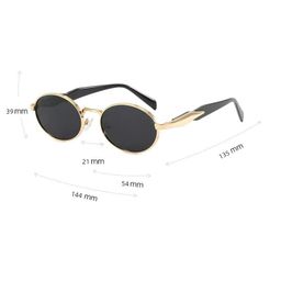 dervin Retro Oval Sunglasses for Men & Women | Metal Frame | UV400 Protection | Durable, Stylish & Trending Shades image 5