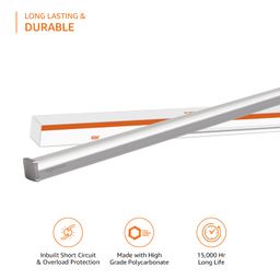 amazon basics - 10W LED Batten, Cool White (Pack of 4) image 4