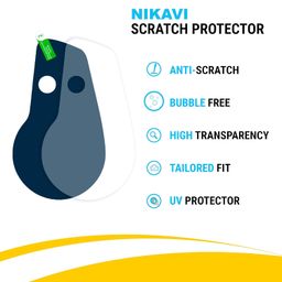 NIKAVI SMSG42 Speedo Meter Screen Protector Scratch Guard Compatible for Yamaha Ray ZR 125(With button) + NKVKC image 3
