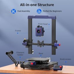 Anycubic Kobra 2 Neo 3D Printer, Upgraded 250mm/s Faster Printing Speed with New Integrated Extruder Details Even Better, LeviQ 2.0 Auto-Leveling Smart Z-Offset Ideal for Beginners 8.7"x8.7"x9.84" image 3