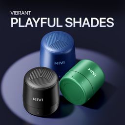 Mivi Play Bluetooth Speakers Wireless with 12 Hours Playtime. Wireless Speaker Made in India with Exceptional Sound Quality, Portable and Built in Mic-Black image 5