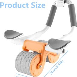 on store Automatic-Rebound-Ab-Abdominal-Exercise-Roller-with-Elbow-Support-and-Timer-Perfect-Core-Exercise-Equipment-for-Home-Workouts-Ab-Roller-Wheel-for-Effective-Abdominal-and-Core-Strengthening (WEEL4) image 2