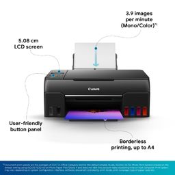 Canon PIXMA MegaTank G670 6 Colour, Print,Scan,Copy, High Volume Printing Photo Printer, User Replaceable Print Heads & Maintainence Cartridge image 4