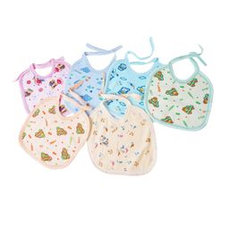 Da Anushi Soft Cotton Washable & Reusable Multicolor Highly Absorbing/Comfortable and Easily Adjustable Feeding Bibs In Apron Style For Babies,Toddlers,Infants image 4