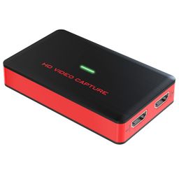 DIGITNOW USB3.0 HDMI Video Capture Card,1080P 60FPS HD Game Recorder Cam Link with HDMI Passthrough Live Streaming Recording Work with Xbox PS5 PS4 Swtich, Red, 3.66*2.16*0.59 in, BR140 image 1