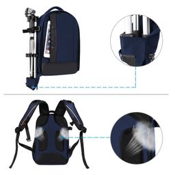 MOSISO Camera Backpack, DSLR/SLR/Mirrorless Photography Camera Case Buffer Padded Shockproof Camera Bag with Customized Modular Inserts&Tripod Holder Compatible with Canon,Nikon,Sony etc, Navy Blue image 4