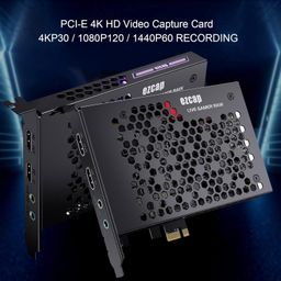 ouna 324B Live Gamer Raw PCIe 4K Video Game Capture Card, PCI-E Connector, PCI Express Interface, Black, Windows OS image 3