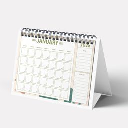 true flair Trueflair Table Desk Calendar 2025, A5 Size, For Home And Office Use, Study Planner And Daily Tracking Organiser (Design 3) image 1