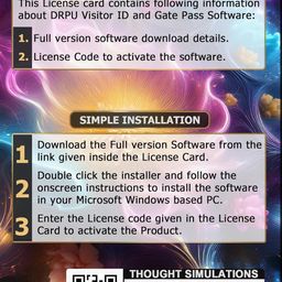 DRPU Visitor ID and Gate Pass Management Software ( 1 PC LICENSE ), Software Download License Card, Compatible with Windows image 2