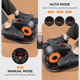 GUGTTR Under Desk Elliptical Machine, Ellipse Leg Exerciser for Seniors, Quiet and Portable Pedal Exerciser While Sitting, Elliptical Exercise Machine with Remote Control,12 Adjustable Speeds image 4