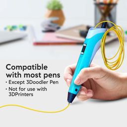 patpat PATPAT® 10 Rolls 3D Pen Filaments (32.8ft Per Roll),10 Colors 3D Pen Refill Low-Temperature PCL Filament for,Wire Filament Set 3 D Drawing Materials - PLA image 5