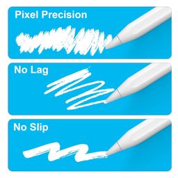 paperfeel [4 Pack] Tips for Apple Pencil 2nd/1st Generation, and Apple Pencil Pro/USB-C, Highly Sensitive Precise POM Replacement Tip for Apple iPad Pencil, Pen Nib for iPad Pro/Mini/Air image 3