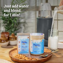 VeganDay Almond Base (makes 1L Almond Milk) | Fresh, Unsweetened & Plant-Based (PlantCa) | Just add water & blend | Dairy-free, Lactose-free | Zero added sugar, Zero Cholesterol, Zero Preservatives (Pack of 500ml x 2) image 3