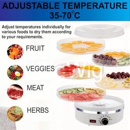 bigwig BigWig® Multifunctional 5-Tray Food Dehydrator: Ideal for Drying Fruit, Vegetables, Jerky, Spices, and More image 3