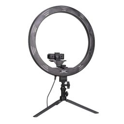 osaka Osaka® 14Inch Professional LED Ring Light 15W Dimmable Lighting with Table Tripod 2 Color Modes for Photo Shoot Video Shoot Live Stream Makeup Compatible with iPhone & Android Phones. image 5