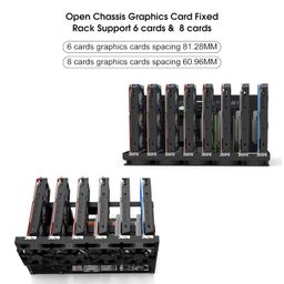 heloia Mining Rig Frame - 6/8 GPU Steel Open Air Miner Mining Computer Frame Rig Case for Crypto Coin Currency Bitcoin ETH ETC ZEC Mining Accessories Tools - Frame Only, Fans & GPU is not Included image 2