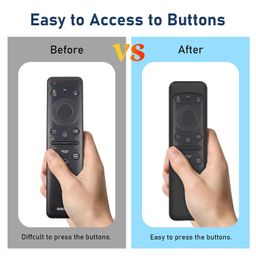 smashtronics Smastronics - Samsung TV Remote Cover Case - Silicone Protective Case with Remote Loop - BN59-01432A (Black - Solar Cell) image 5