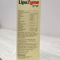 LipaZyme Syrup | Digestive Enzyme B-Complex with Lysine | Pineapple Flavour | 200ml | Appetite Booster & Digestive Support | Dietary Supplement – Agrosaf image 5
