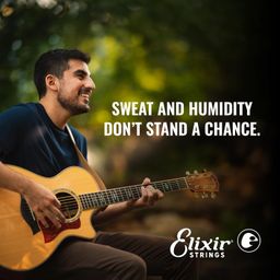 Elixir Strings Acoustic Phosphor Bronze Strings NANOWEB Coating, 6-String, Light image 5
