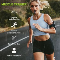 Breathing Trainer for Lung Capacity – Respiratory Muscle Exercise Device for Enhanced Sports Performance | Adjustable Lung Exerciser for Men and Women | Black image 2