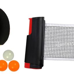 Klapp Table Tennis Set with Two Racquet Three Ball and One Adjustable Net image 1