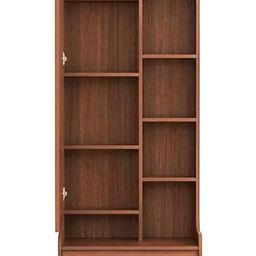 Hexagon Furnitures Engineered Wood Dressing Table with 1 Mirror and Storage (Walnut-Brown) image 2