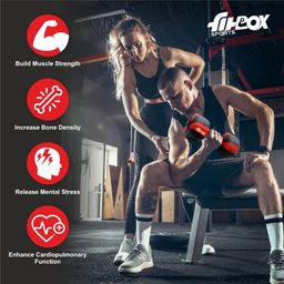 FitBox Sports 4kg Exlusive Octa PVC Fixed Dumbbells (2kg x 2) Black image 4