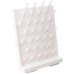 LOOM TREE® Lab Drying Rack with 27 Detachable Pegs Multipurpose Test Tube Draining Rack White | 1 Lab Drying Rack image 1