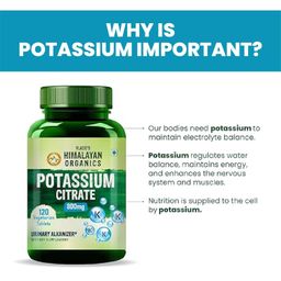 Vlado's Himalayan Organics Potassium Citrate 800mg Supplement | Support Nerve Muscle Joint & Bone Health | Good For Men & Women (Pack Of 1) image 5