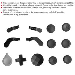 Swap Thumbsticks Joysticks, Gamepad Metal Mod Firm and Durable Technology Personalized Smooth and Comfortable for Elite Series 2 Controller(Black) image 4