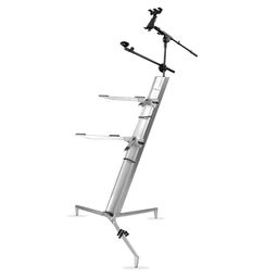 Kadence Tower Keyboard 2 tier Stand with i pad and mic stand along with carry bag suitable for Digital Turntable, DJ Audio Gear, Studio Synthesizers image 2