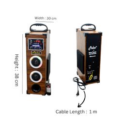 Palco Sound System M3000 Tower Speaker 40 W Bluetooth Floor Standing | Tower Speaker with Loud Sound & Rich Bass, Speaker System, Wireless Stereo Pairing, Portable Speaker for Home, Travel Brown image 5