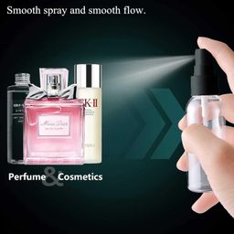 Kienlix Spray Bottles Clear Empty Fine Mist Plastic Mini Travel Bottle Set, Small Refillable Liquid Containers (100 Ml Pack 12) image 3