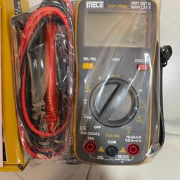 Meco 101P+ 40mA-10A AC Current with Calibration Certificate Digital Multimeter (Yellow 4000 Counts) image 2